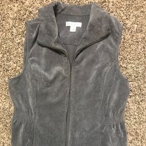 Gray Christopher & Banks Corduroy Vest Size S